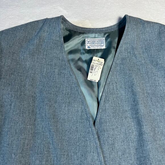 Vintage Pendleton Virgin Wool Blazer Suit Skirt Set Size 22W NEW Modest Business - Picture 4 of 16